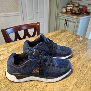 Mens Skechers Navy and Black Running Shoes Sz 10.5